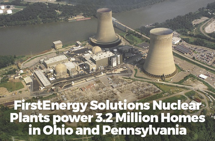 FirstEnergy Solutions Nuclear Plants power 3.7 Million Homes in Ohio and Pennsylvania